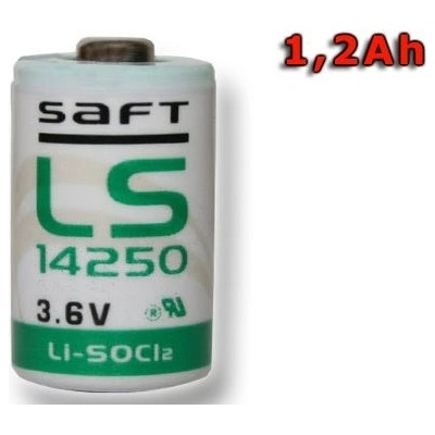 Saft LS14250 1/2AA 3,6V/1200mAh 01006 – Zboží Mobilmania