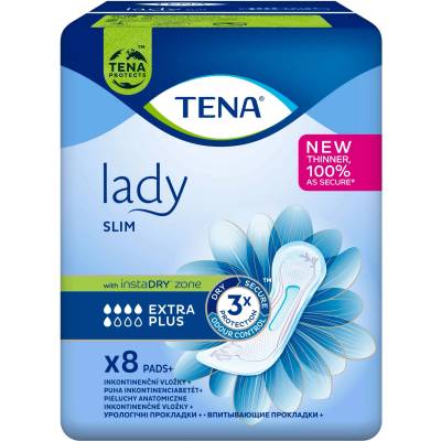 TENA Дамски урологични превръзки Tena Lady Slim - Extra Plus, 8 броя