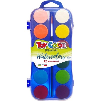 Toy Color Водни бои 12 цвята Toy Color 704