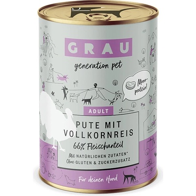 Grau Adult Morka s celozrnou ryžou 400 g