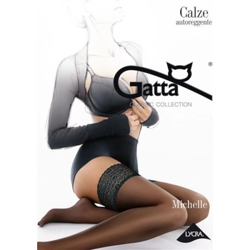 Gatta Чорапи Poczochy-Gatta-Michelle-01-GrigioV-5767-Grigio - Черен, размер 1/2