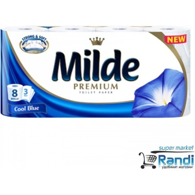 Тоалeтна хартия Milde Cool Blue 8бр