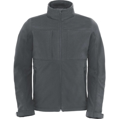 B&C Collection B&c hooded softshell men / Мъжко трислойно софтшел яке с качулка - тъмносиво xl (01195067004)