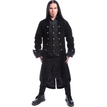 Image 1 of Poizen industries Мъжко палто poizen industries - pirate - ЧЕРНО КАДИФЕ - poi975