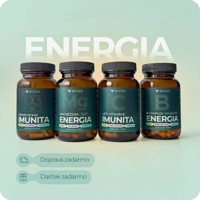 Biocen Balíček vitamínov a minerálov Energia 240 kapsúl