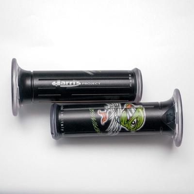 HARRIS gripy 01684-NE (120 mm/22 mm) bez otvoru barva černá/zelená