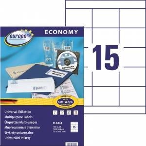 Avery Zweckform Labels Europe100 A4 70x50.8mm white (100)