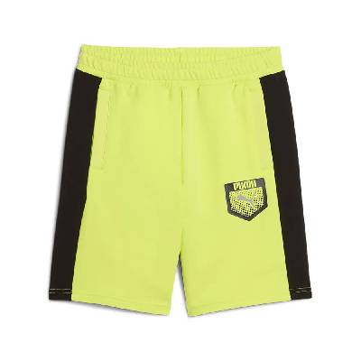 Къси панталони Puma Active Sports Graphic sweat shorts - Yellow (Lemon Sherbert)