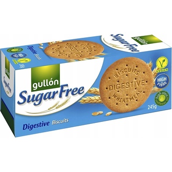 Gullón Digestive celozrnné sušienky bez cukru so sladidlami 245 g