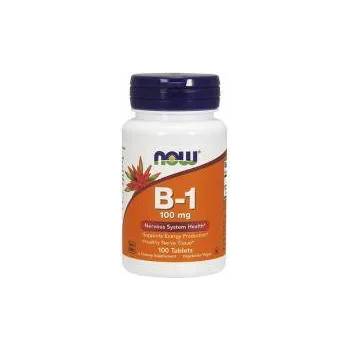 NOW Витамини NOW, Vitamin B-1- Тиамин, 100mg, 100 таблетки, Без вкус, 2334