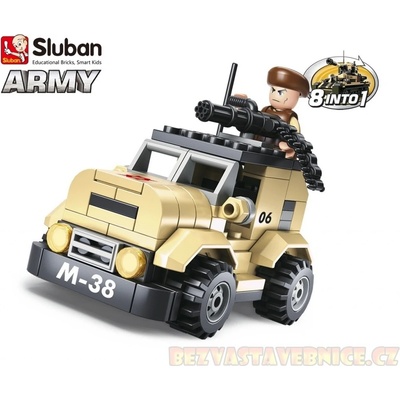 Sluban B0587A Army Hlídkový vůz