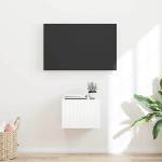 vidaXL TV стенен шкаф 39 x 31 x 29, 5 см Гланц бяло Инженерна дървесина (892177)