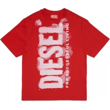 Diesel Tjuste16 Over T-shirt červená