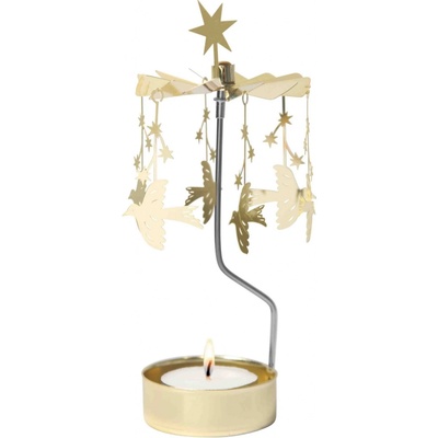 Pluto Design Rotujúci svietnik Starling Gold