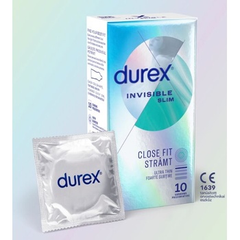 Durex Invisible Slim изключително тънък презерватив 10бр (5997321776125_pcdatvez_2)