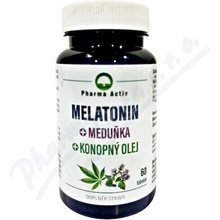 Melatonin Meduňka Konopný olej 60 tabliet