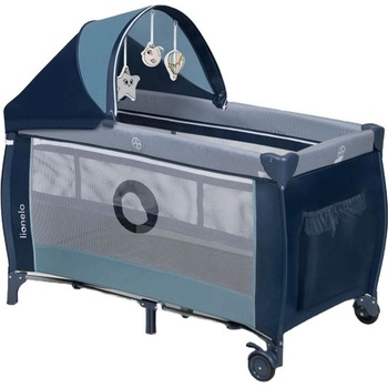 Lionelo Бебешка кошара на 2 нива с повивалник Lionelo - Sven Plus, Blue Navy (5903771700061)