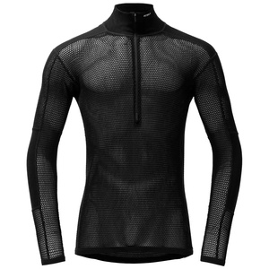 Devold Wool Mesh Pro Zip Neck Man Размер: L / Цвят: черен
