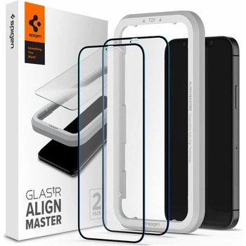 Spigen Протектор от закалено стъкло /Tempered Glass/ Spigen AGL01802 за Apple iPhone 12/12 Pro, 9H твърдост (AGL01802)