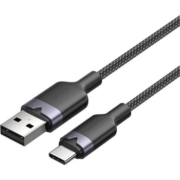 Vention USB 2.0 A към USB-C 3A кабел Vention CTNBF 1 M (черен) (CTNBF)