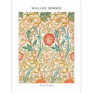  Принт Pink and Rose pattern, Уилям Морис - репродукция (Print1058)