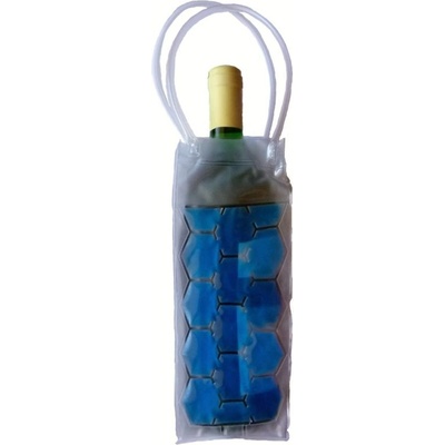 Chladící taška na láhev vína, alkoholu, Modrá