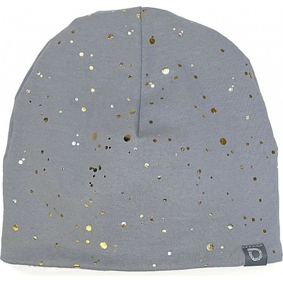 pinkie čepice Shine Gold grey pink