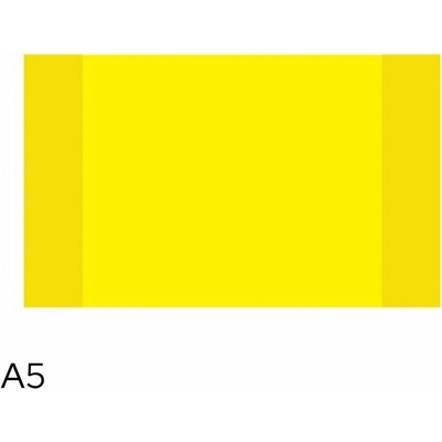 LUMA Obal na sešity A5 10 ks neon žlutý