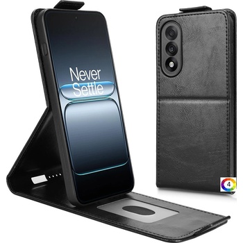 Image 1 of OnePlus Nord 5 5G / OnePlus Ace 5 Ultra 5G - Кожен калъф с магнитен клип, Стенд и Холдер за Карти + Скрийн протектор (Черен, Тъмносин, Оранжев, Розов)