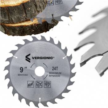 Vergionic 2012 Pílový kotúč na drevo s redukciou 230 x 22,2 mm, vidiový, 24 zubov