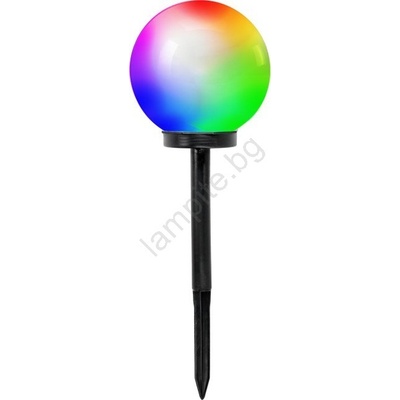 Kobi Соларна RGB LED лампа SPHERE, 1, 2 V, IP44, 200 mAh, Ø 20 см (KB0663)