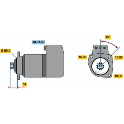 BOSCH STARTER 0 001 417 023