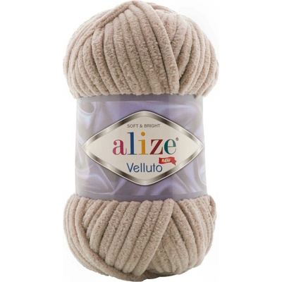 Alize příze Velluto 530 kávová hnědá