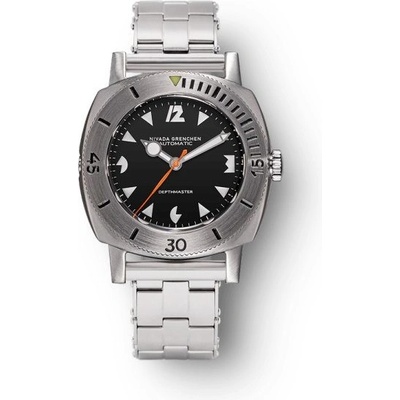 Nivada Grenchen Depthmaster Pacman White 14102A Forstner Rivet