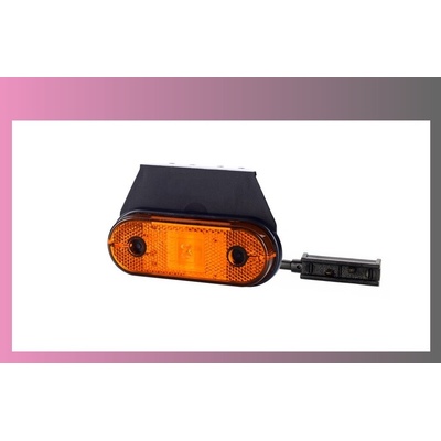 svetlo obrys.LED oranž.12/24V-s držiakom+kábel 0,5m