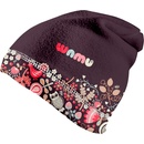 WAMU dívčí fleecová čepice Sova fialová