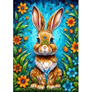 Enjoy - Puzzle Garden Bunny - 1 000 piese
