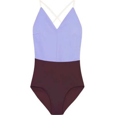 MYMARINI Дамски бански костюм MYMARINI Women's Summersuit Swimsuit - Chocolate / Lilac (150-5684-0512)