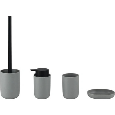 Form & Style Set kúpeľňových doplnkov 4-dielny sivočierny