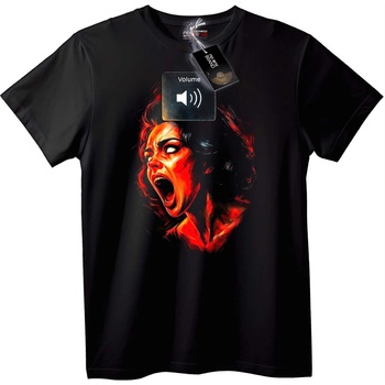 NOONEBRAND Тениска Писък на силата - 5XL, Black
