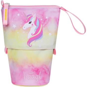 Baagl Школен пенал Pastelkovník Дъга Еднорог GRS BAAGL | Rozov | Момичешки | UNI