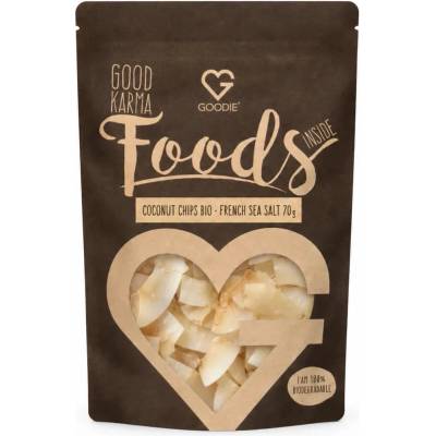 Goodie Kokosové chipsy BIO Francouzská mořská sůl 70 g