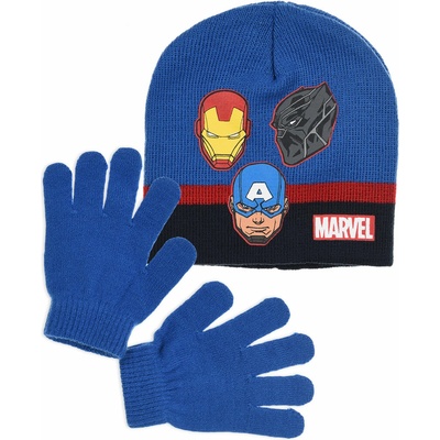 Chlapčenská čiapka a rukavice AVENGERS modrá