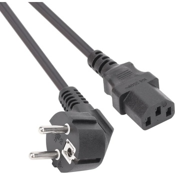 Makki Захранващ Шуко > IEC C13 - 1.8m (MAKKI-CE021-1.8m-1.5mm)