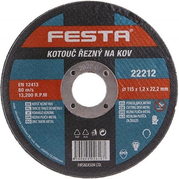 Festa Levior Kotouč řezný 115 x 1,2 x 22,2 mm 22212