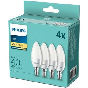 Philips E14 5.5W 2700K 4x (P4441)