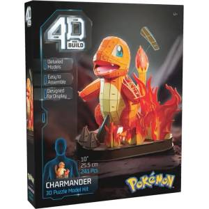 Spin Master Детска играчка 3D пъзел Spin Master 4D Build Pokеmon Charmander, 241 ч