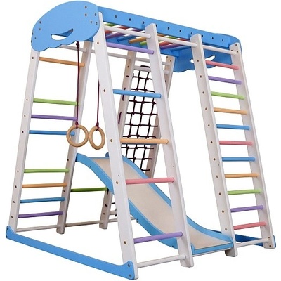 KinderSport hrací sestava SkyPlus1 Wave s ribstole a se skluzavkou