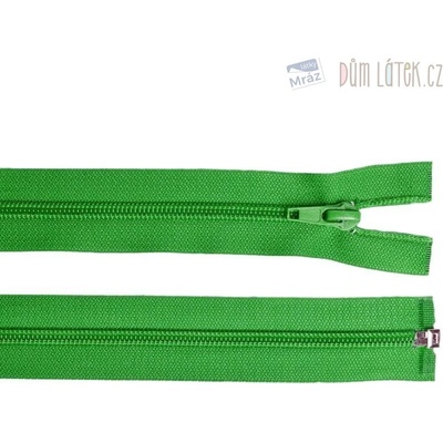 Zips špirálový 6mm deliteľný 40 cm jarná zelený