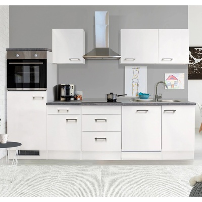 Flex Well Kuchyňa Joelina 280 cm/typ 2 chlad./rúra/varná doska/digestor/umývačka